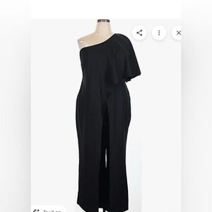 Elegant Black One-Shoulder Jumpsuit